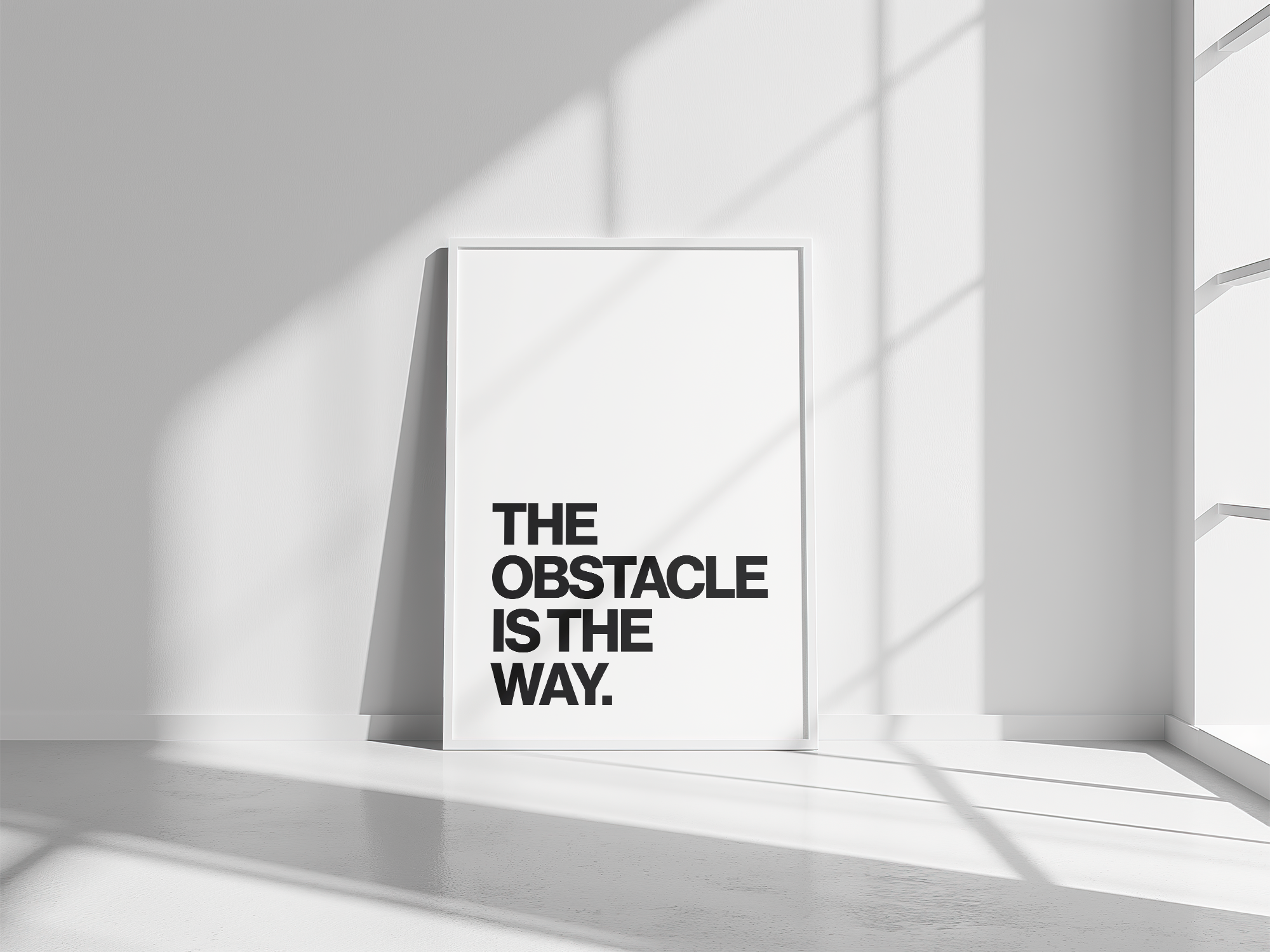 The Obstacle Is the Way Stoic Philosophy Print