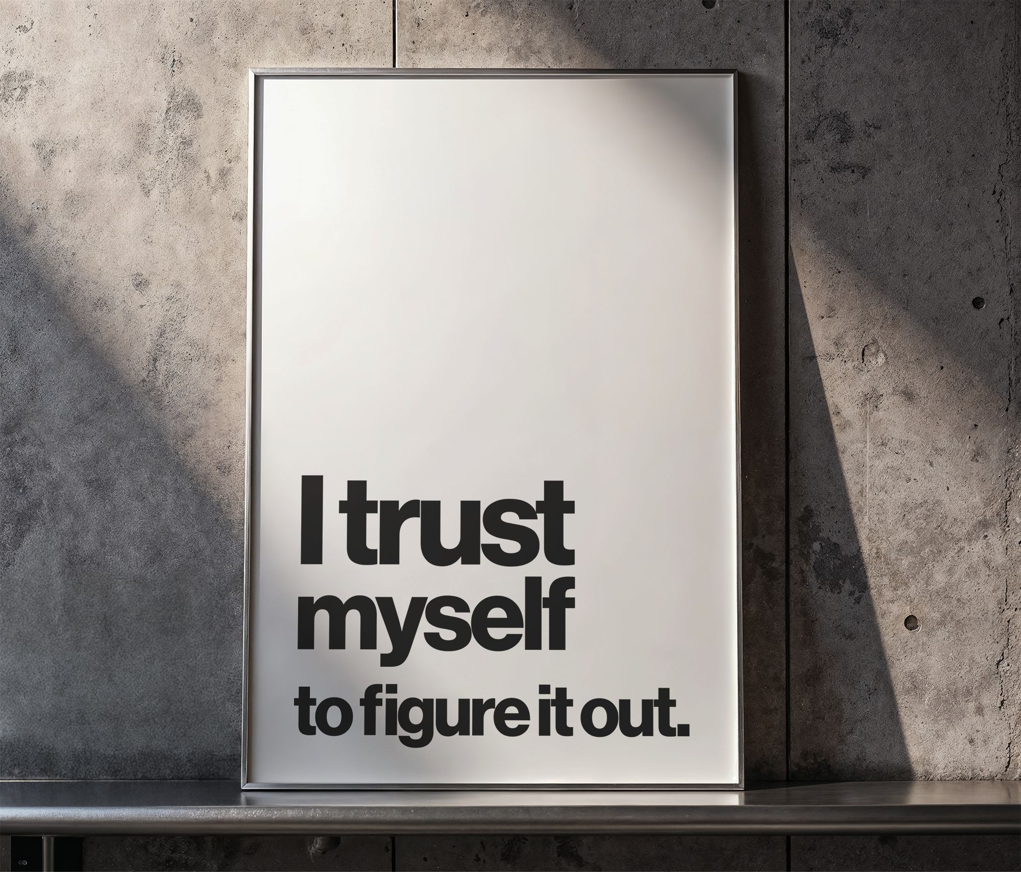 I Trust Myself to Figure It Out Positive Affirmation Print