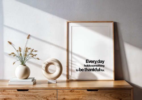 Every Day Holds Something to Be Thankful For Gratitude Quote Print