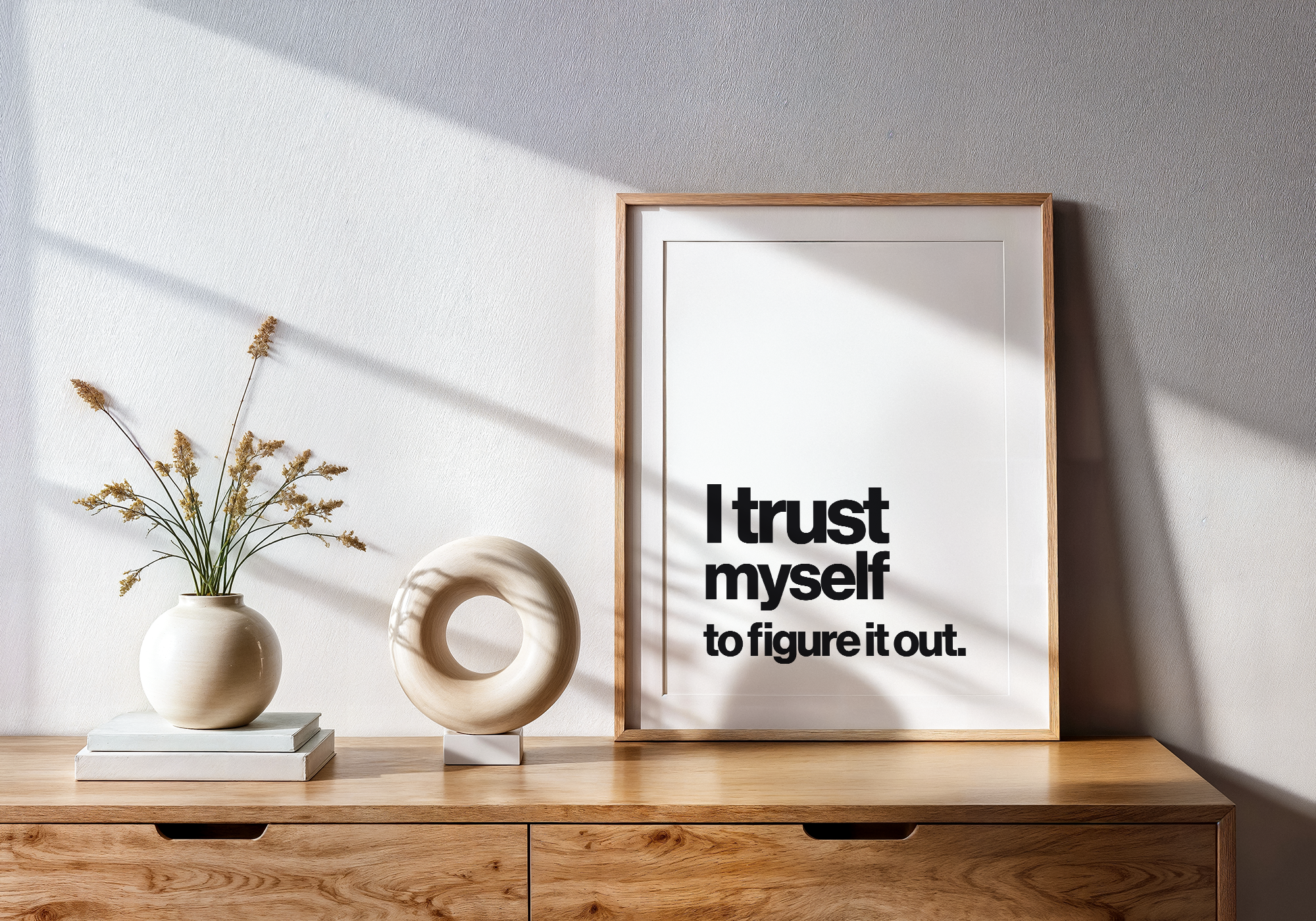 I Trust Myself to Figure It Out Positive Affirmation Print